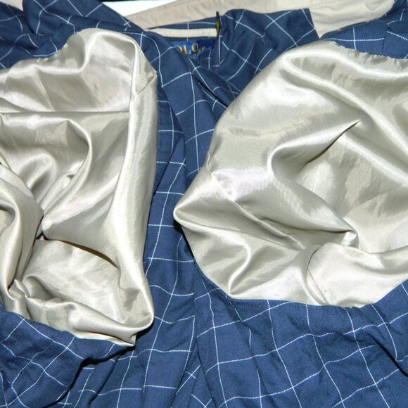 POLO Ralph Lauren Men's Full Zip Up 100% Cotton Khaki Beige Bomber Jacket Sz 3XL - Picture 16 of 16